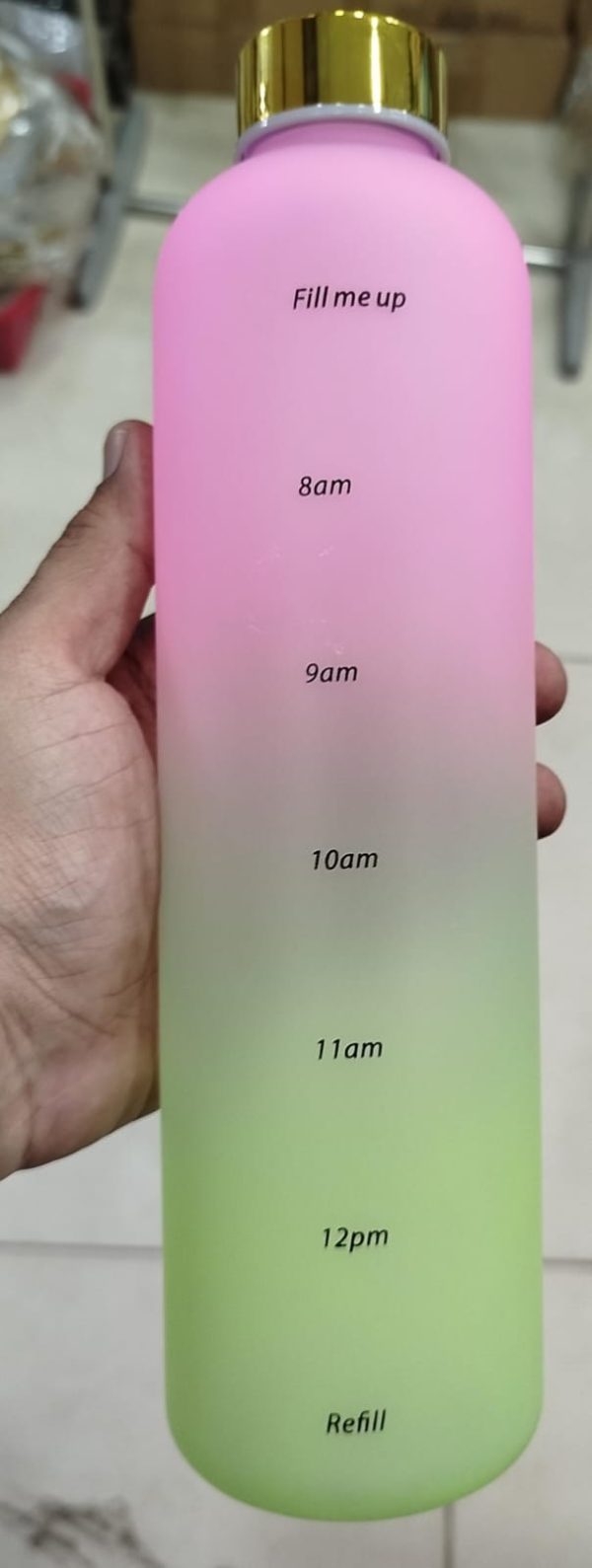 1L Motivational Water Bottle – Time Marker & Leakproof Design