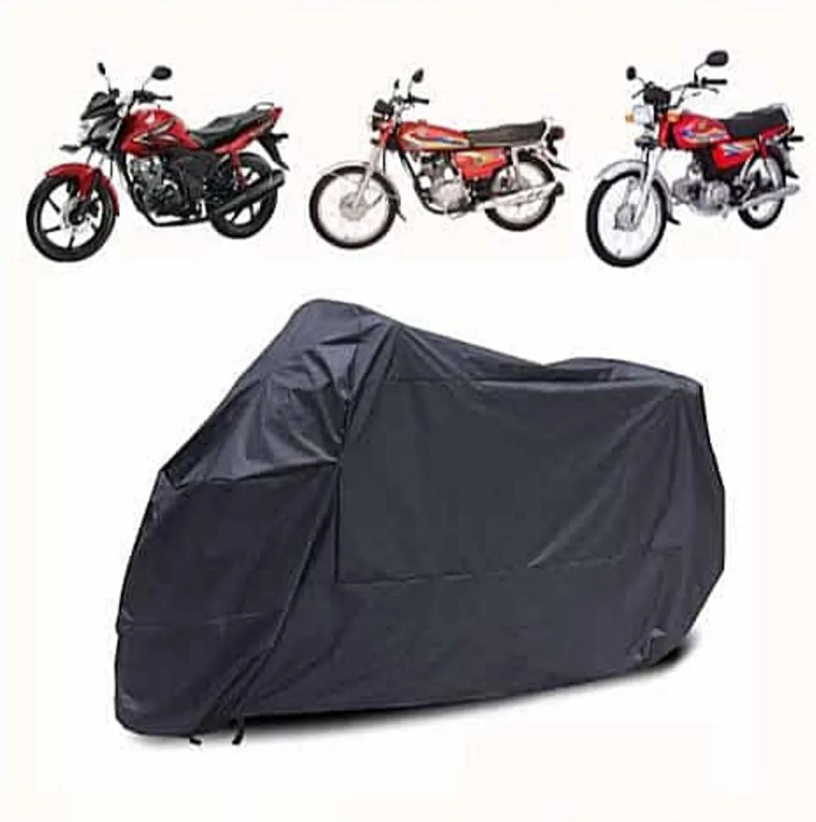 Universal Dustproof Bike Cover (70cc–125cc) – Scratch & Rust Proof