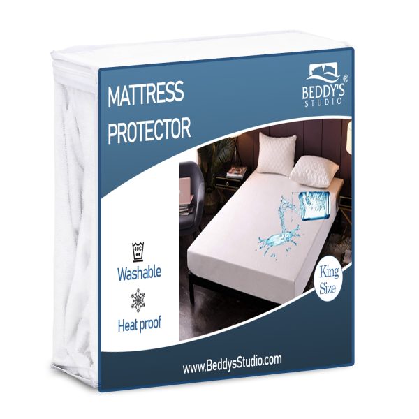 100% Waterproof Mattress Protector – Soft Polish Fabric (Random Color)