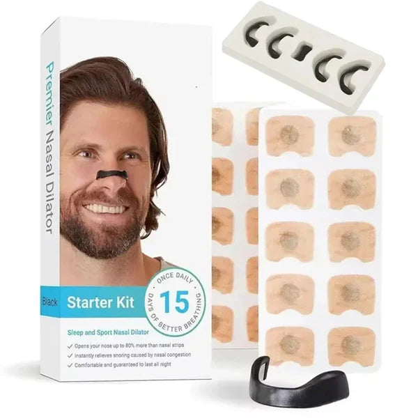 15x Magnetic Nose Strips – Anti-Snore & Breathing Aid Clips (Reusable Set)