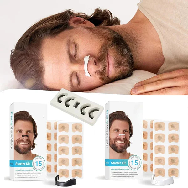 15x Magnetic Nose Strips – Anti-Snore & Breathing Aid Clips (Reusable Set)