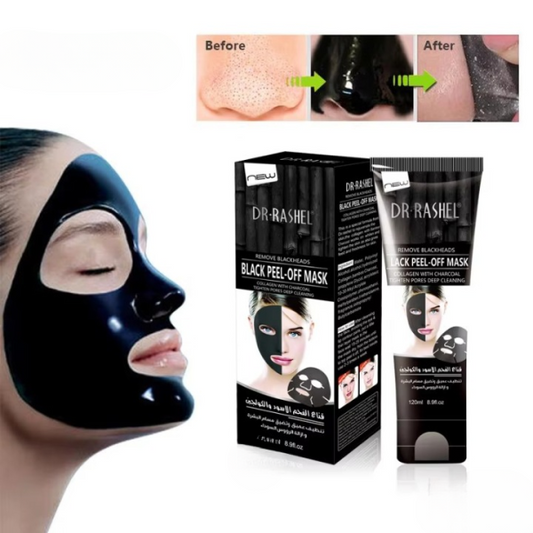 Dr. Rashel Charcoal Peel-Off Mask – Deep Clean & Blackhead Remover | 100ml