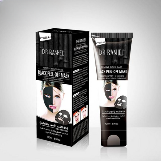 Dr. Rashel Charcoal Peel-Off Mask – Deep Clean & Blackhead Remover | 100ml