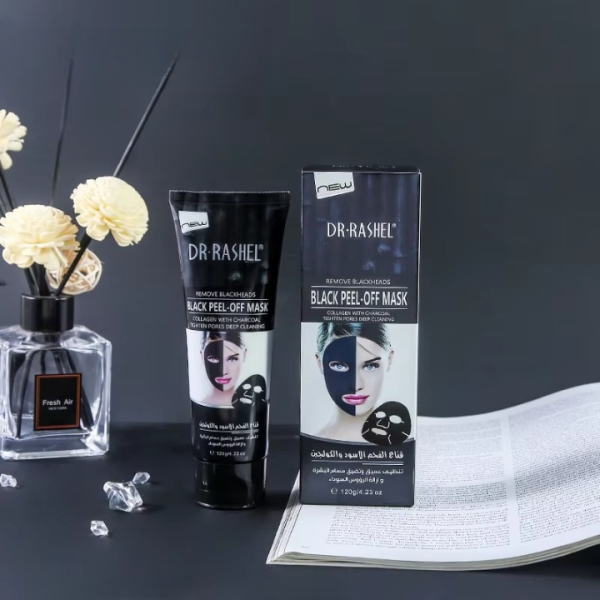 Dr. Rashel Charcoal Peel-Off Mask – Deep Clean & Blackhead Remover | 100ml